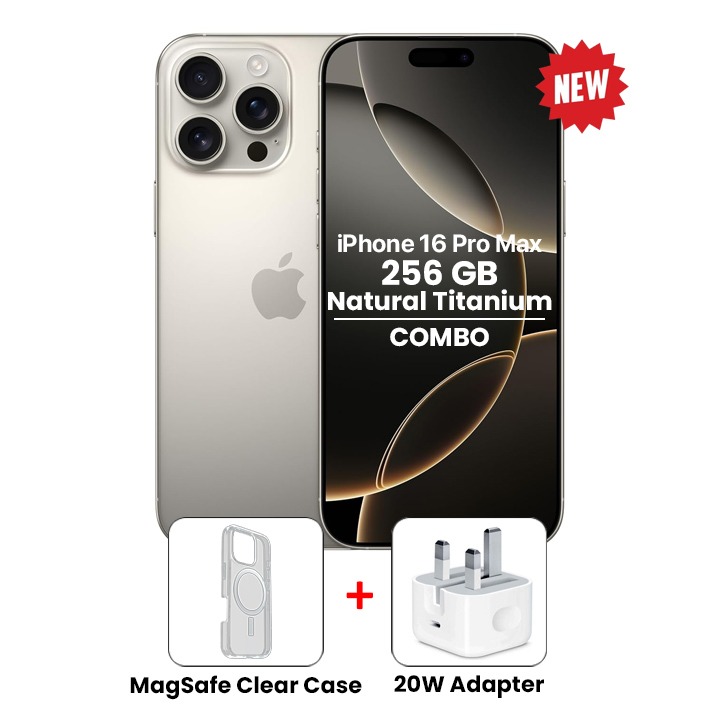 Apple iPhone 16 Pro Max 256GB Natural Titanium | Bundle 1