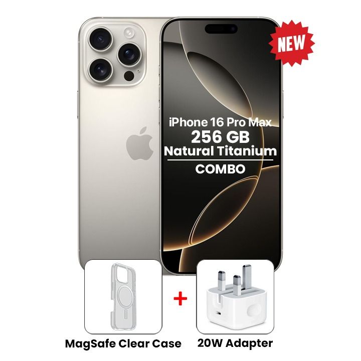 Apple iPhone 16 Pro Max 256GB Natural Titanium | Bundle 1